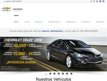 Tablet Screenshot of chevroletapatzingan.com